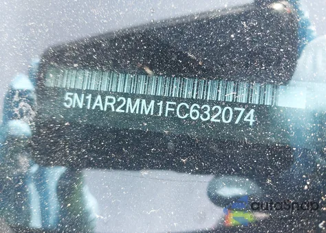 2015 Nissan Pathfinder S z USA, uszkodzony, nr VIN 5N1AR2MM1FC632074